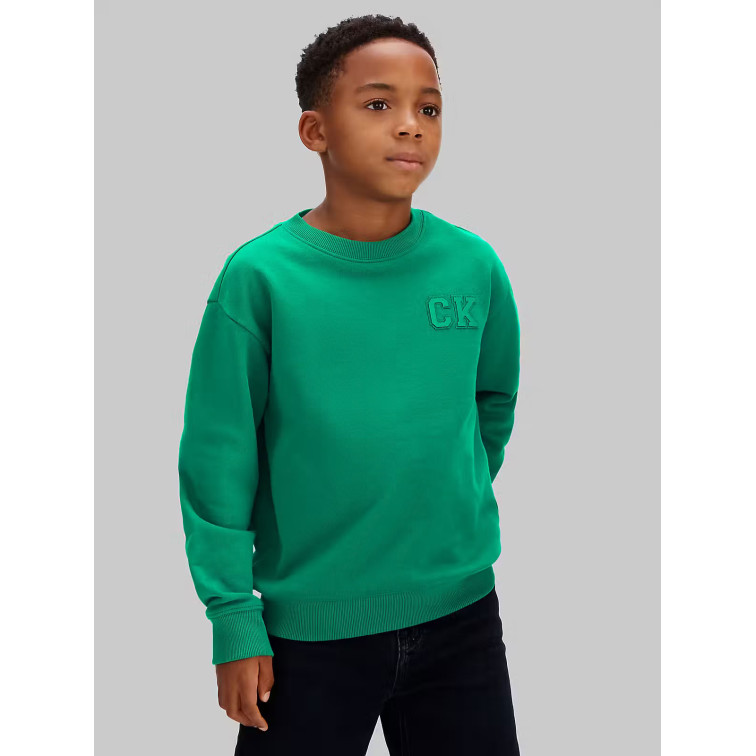 sweat-shirt garçon  calvin klein b relaxed crewneck