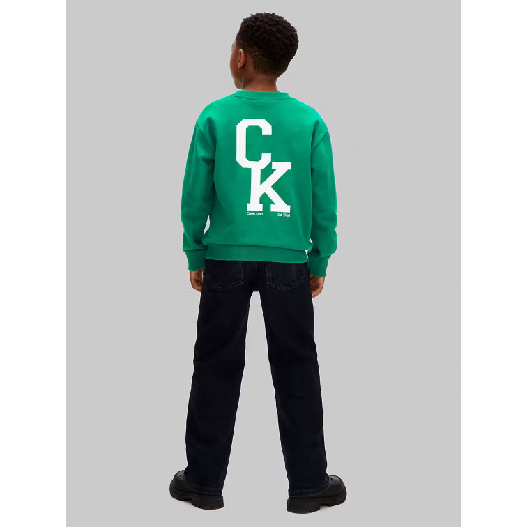 sweat-shirt garçon  calvin klein b relaxed crewneck