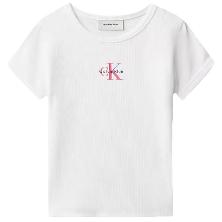 fille g singelogo rib baby tee ss yaf