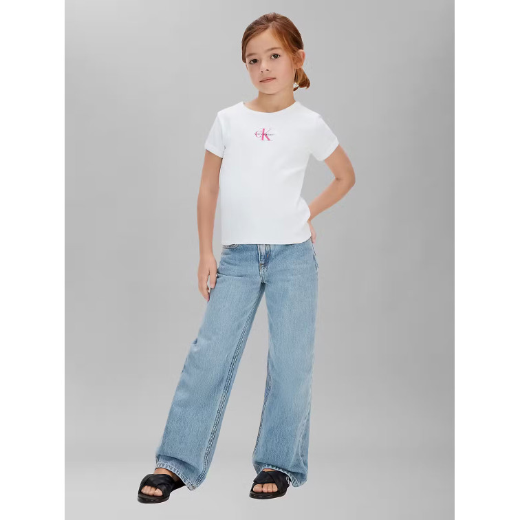 fille g singelogo rib baby tee ss yaf