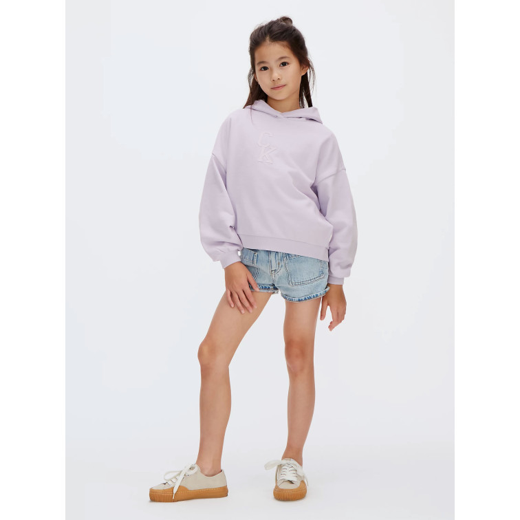 sweat-shirt fille  calvin klein g ck hooded sweatshirt
