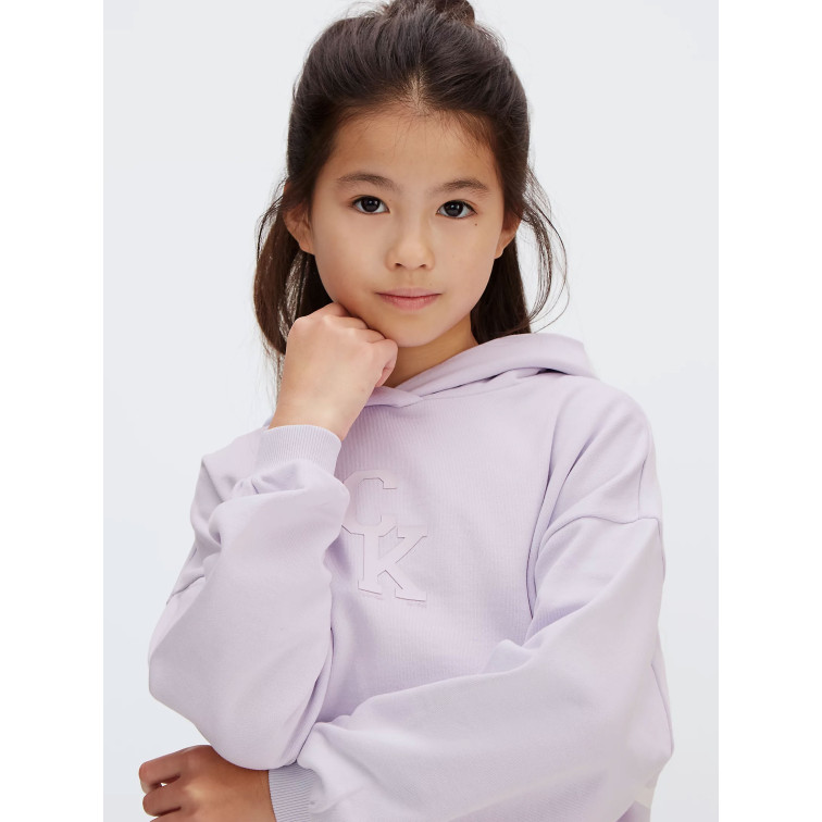 sweat-shirt fille  calvin klein g ck hooded sweatshirt