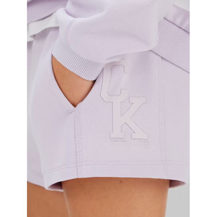 le short fille  calvin klein g ck french terry short