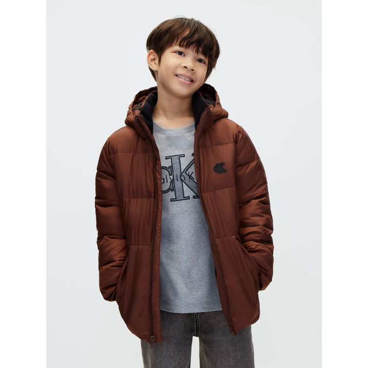 cazadora garçon  calvin klein b ck essential puffer jacket