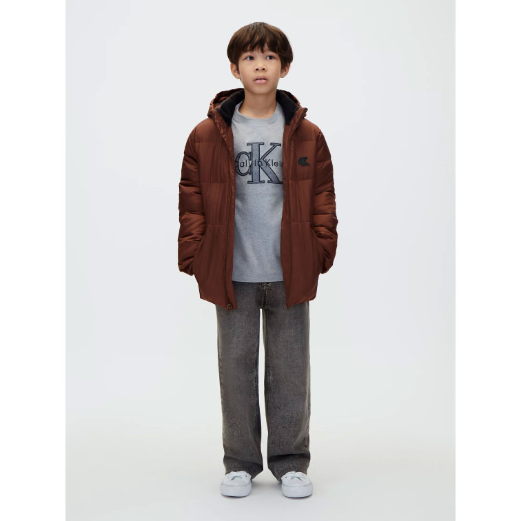 cazadora garçon  calvin klein b ck essential puffer jacket