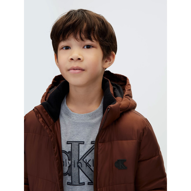 cazadora garçon  calvin klein b ck essential puffer jacket