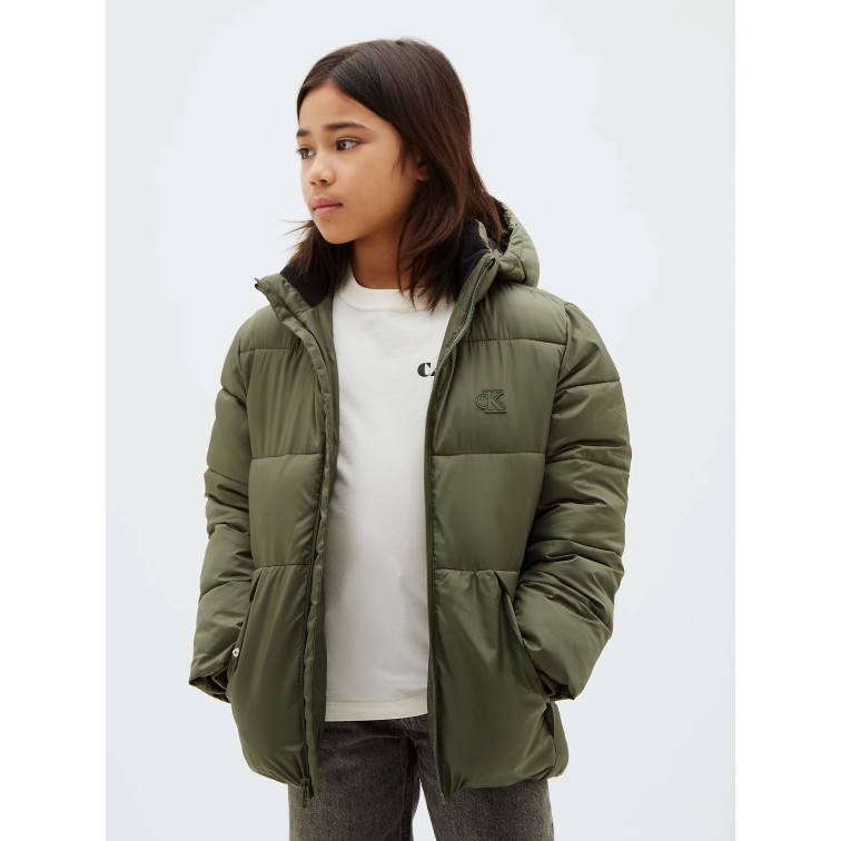 cazadora garçon  calvin klein b ck essential puffer jacket
