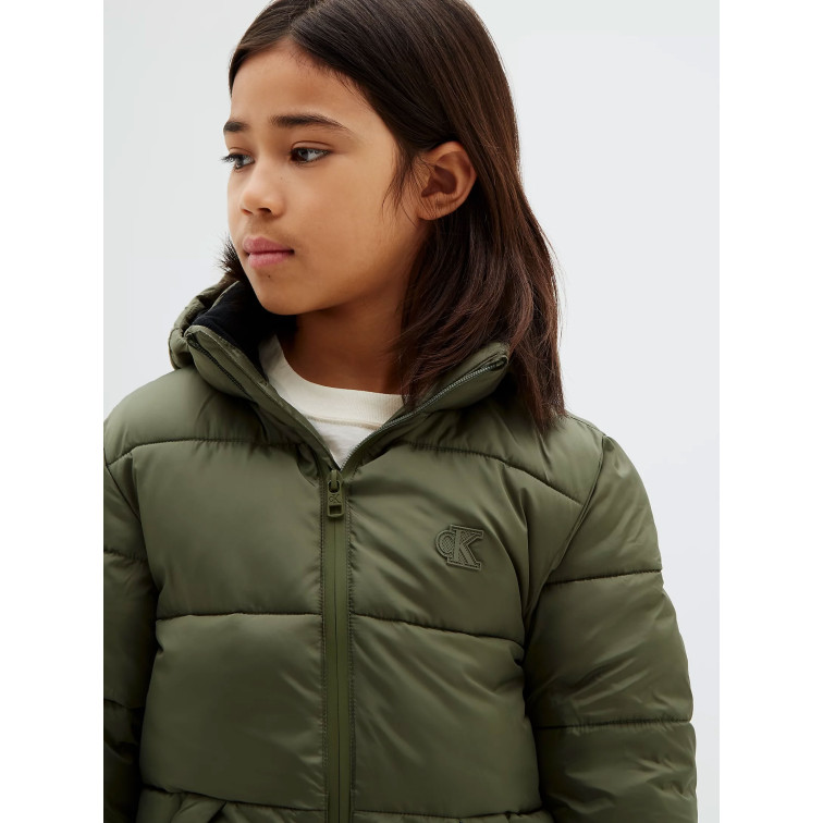 cazadora garçon  calvin klein b ck essential puffer jacket