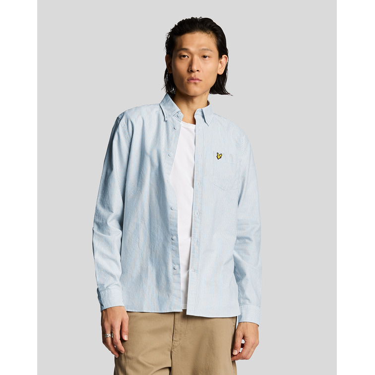 chemise homme  lyle & scott stripe oxford shirt