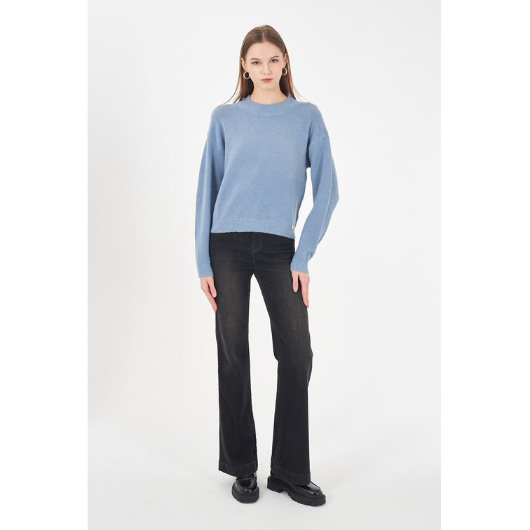 sweat-shirt femme  yes zee maglia donna lupetto cropped