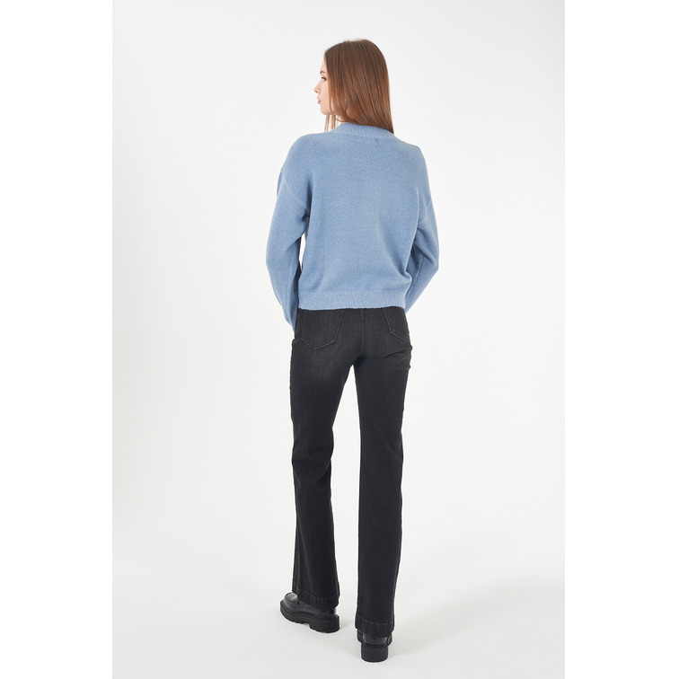 sweat-shirt femme  yes zee maglia donna lupetto cropped