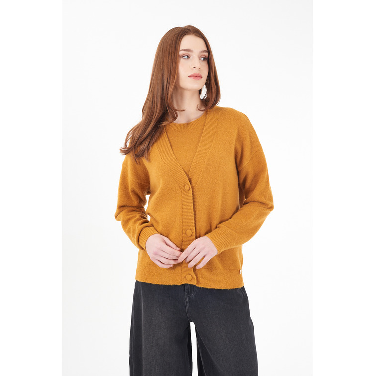 sweat-shirt femme  yes zee maglia donna cardigan, relaxed