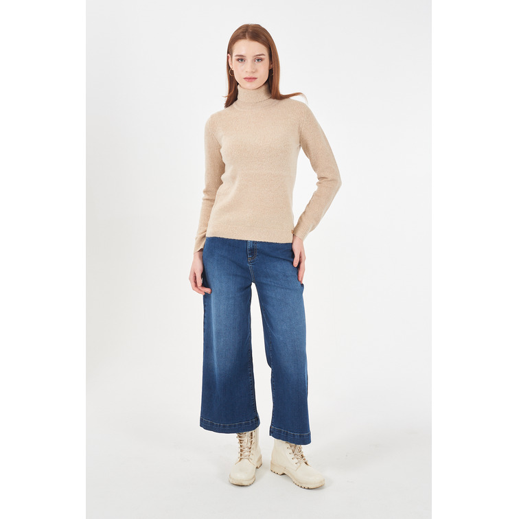 sweat-shirt femme  yes zee maglia donna dolcevita