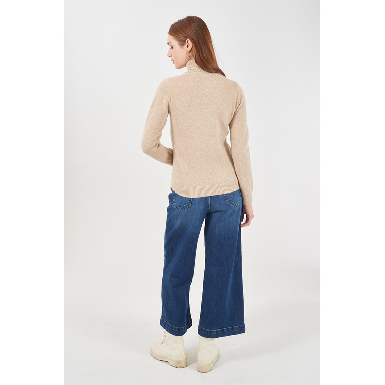 sweat-shirt femme  yes zee maglia donna dolcevita