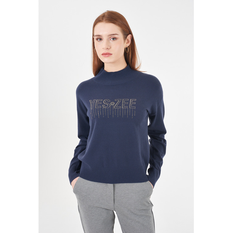 sweat-shirt femme  yes zee maglia donna lupetto, morbida