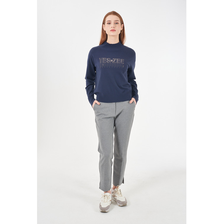 sweat-shirt femme  yes zee maglia donna lupetto, morbida