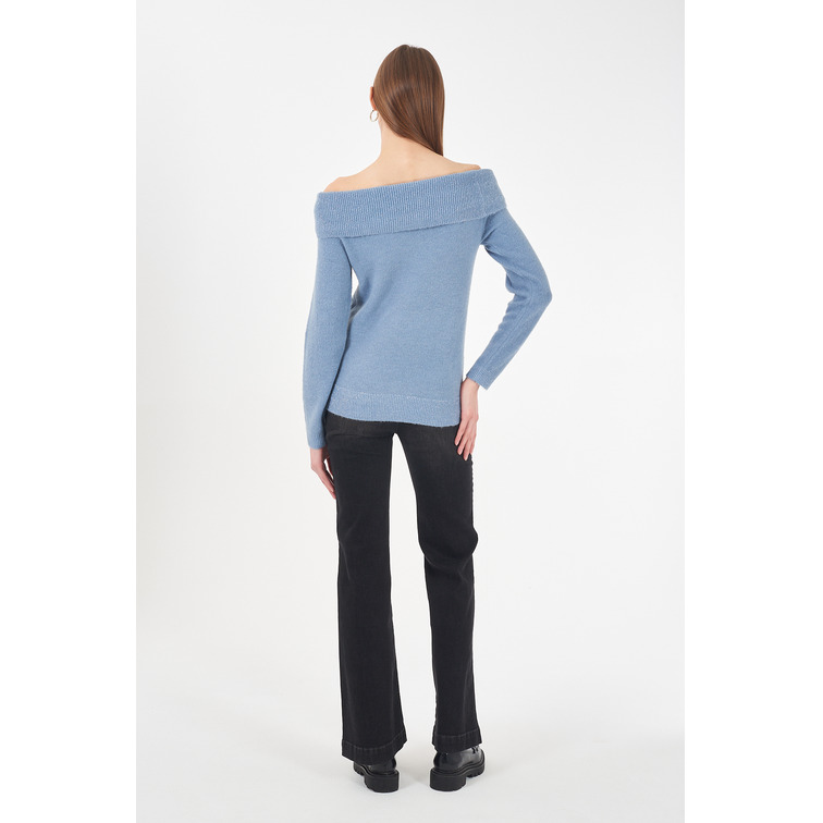 sweat-shirt femme  yes zee maglia donna collo ad anello