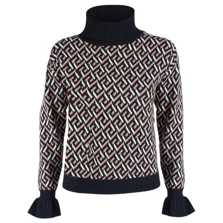 maillot femme  yeszee maglia donna dolcevita con pol
