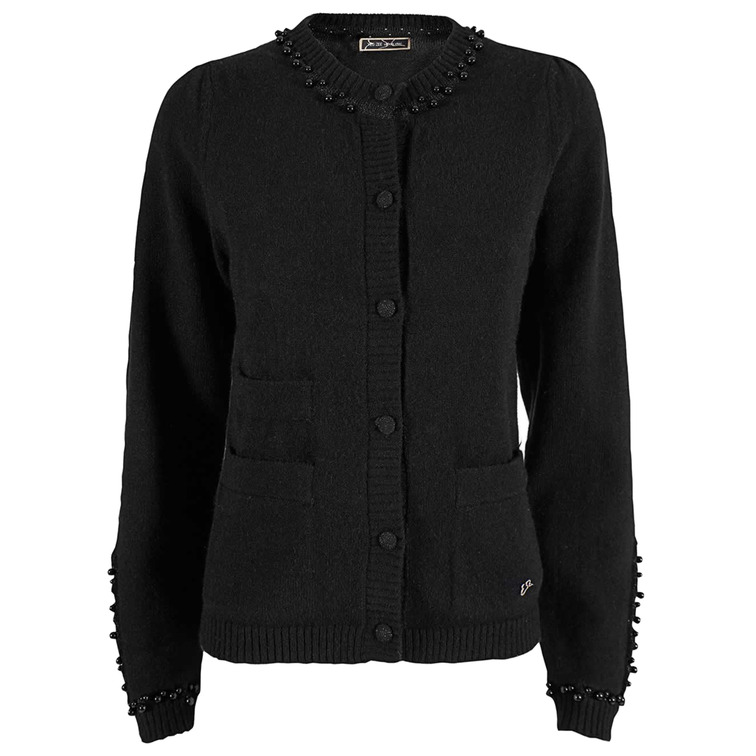 maillot femme  yeszee maglia donna cardigan con appl
