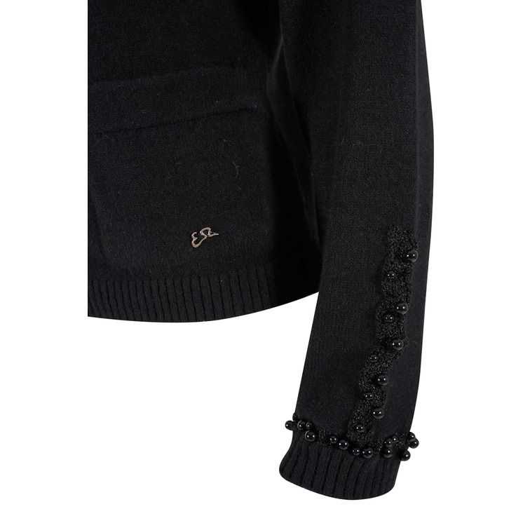 maillot femme  yeszee maglia donna cardigan con appl