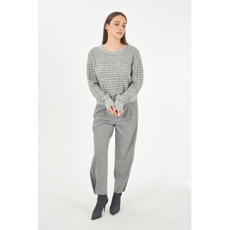 sweat-shirt femme  yes zee maglia donna girocollo, relaxe