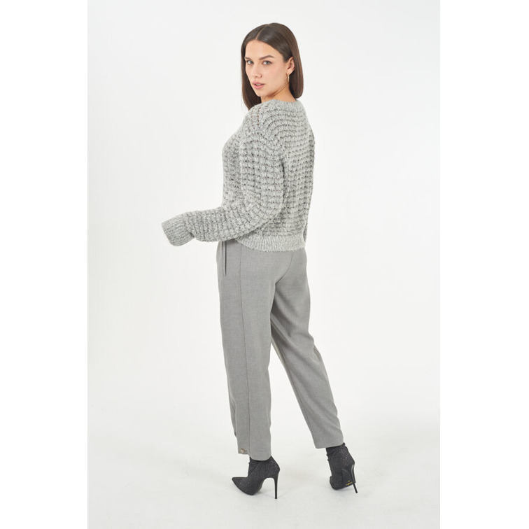 sweat-shirt femme  yes zee maglia donna girocollo, relaxe