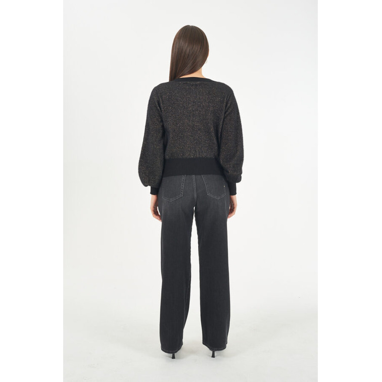 sweat-shirt femme  yes zee maglia donna cardigan corto