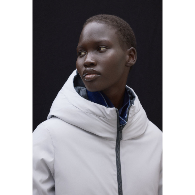 manteau femme  ecoalf baru reversible jacket woman