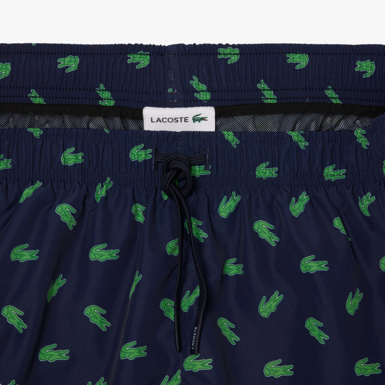 slip de bain homme  lacoste shorts de bain mi-longs homme