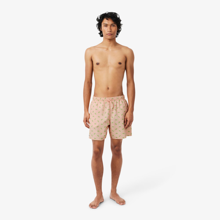 slip de bain homme  lacoste shorts de bain mi-longs homme