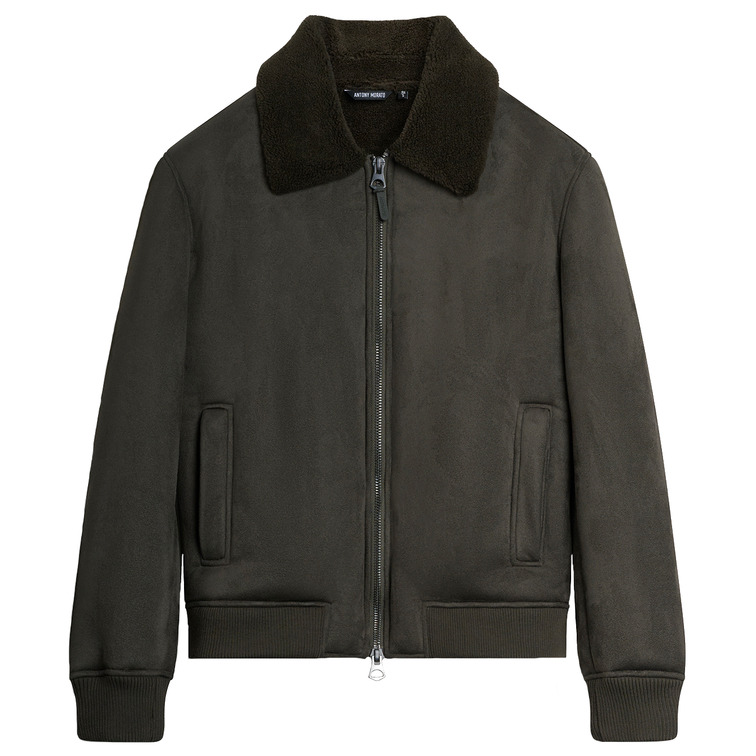 cazadora homme  antony morato coat regular fit in knit faux