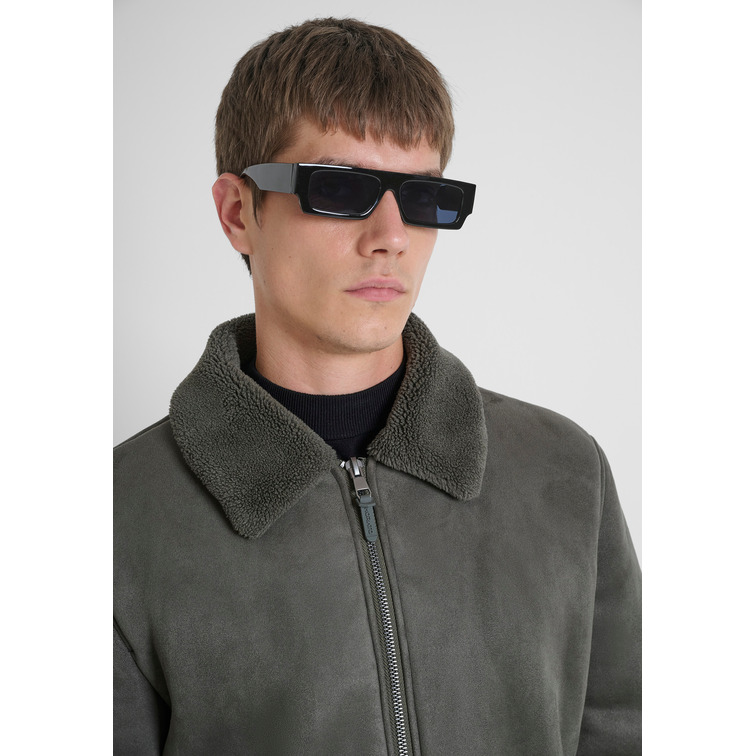 cazadora homme  antony morato coat regular fit in knit faux