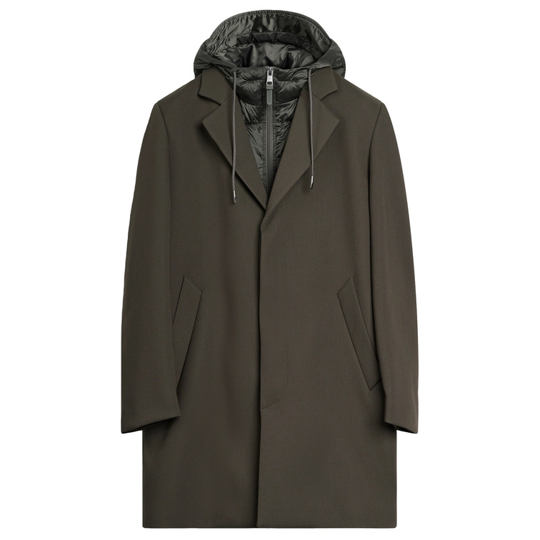 cazadora homme  antony morato coat regular fit in viscose bl
