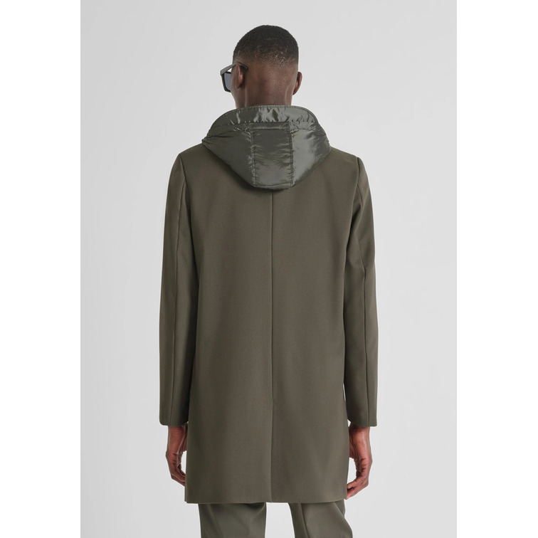 cazadora homme  antony morato coat regular fit in viscose bl