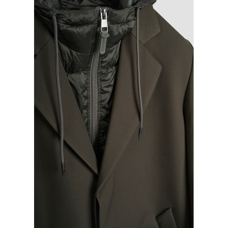 cazadora homme  antony morato coat regular fit in viscose bl