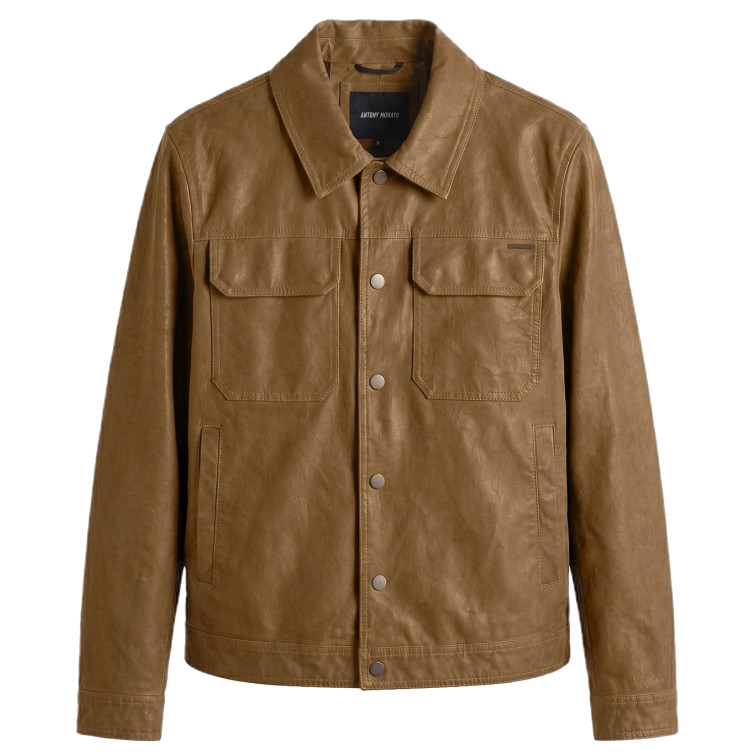 cazadora homme  antony morato coat joy slim fit in  faux let