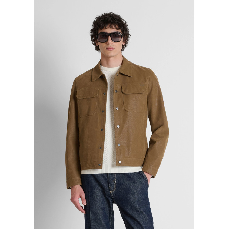 cazadora homme  antony morato coat joy slim fit in  faux let