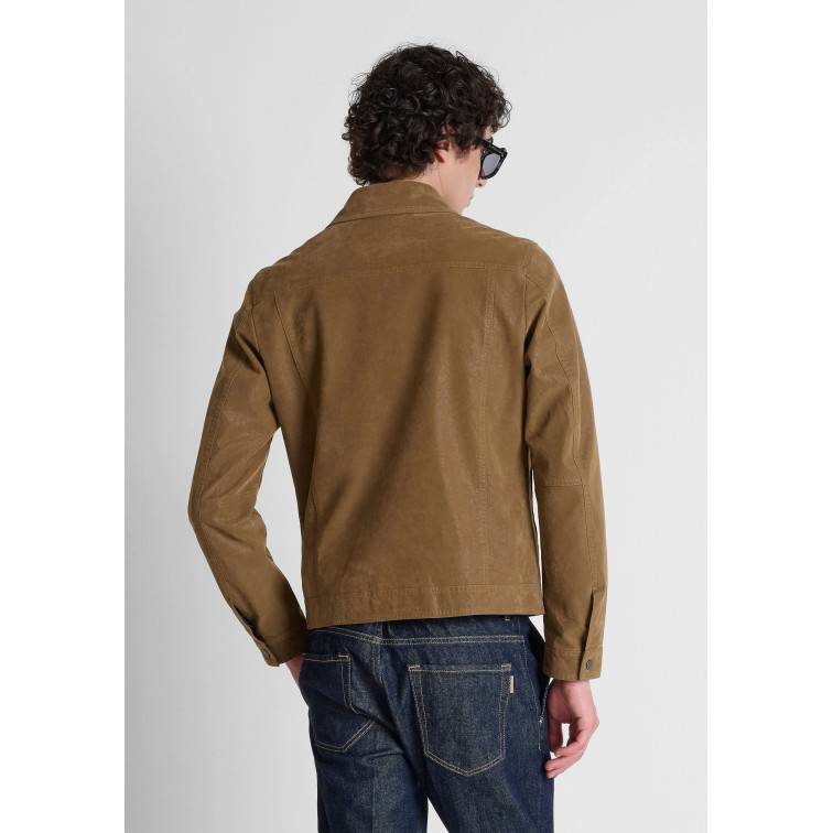 cazadora homme  antony morato coat joy slim fit in  faux let