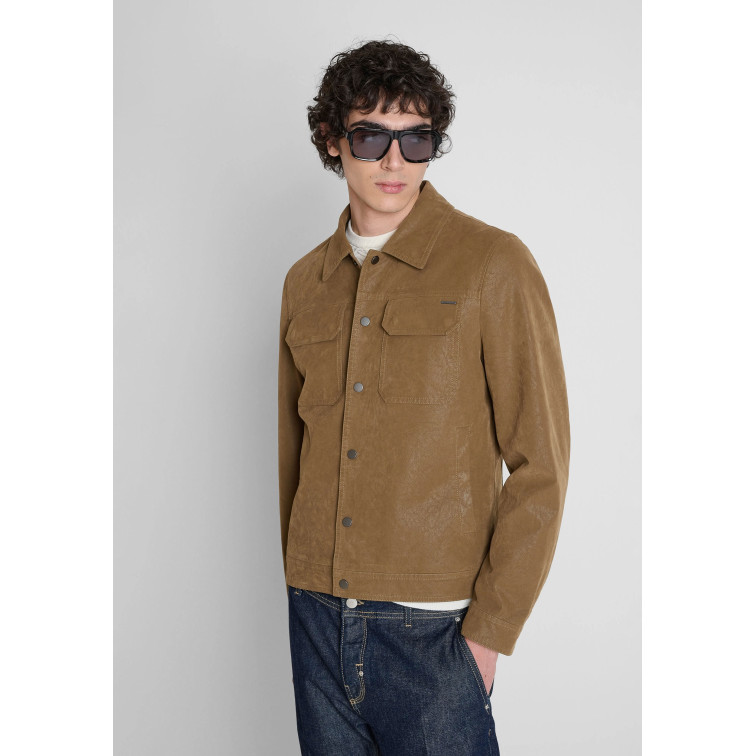 cazadora homme  antony morato coat joy slim fit in  faux let