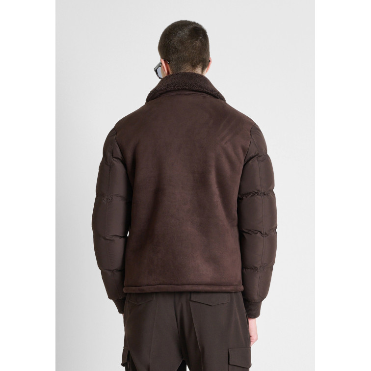 cazadora homme  antony morato coat regular fit knit faux fur