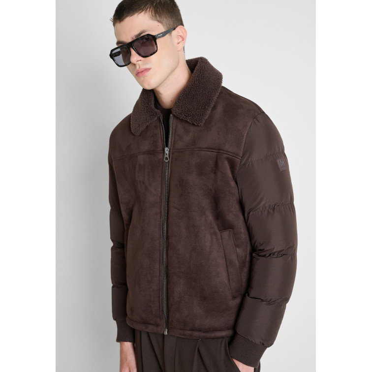 cazadora homme  antony morato coat regular fit knit faux fur