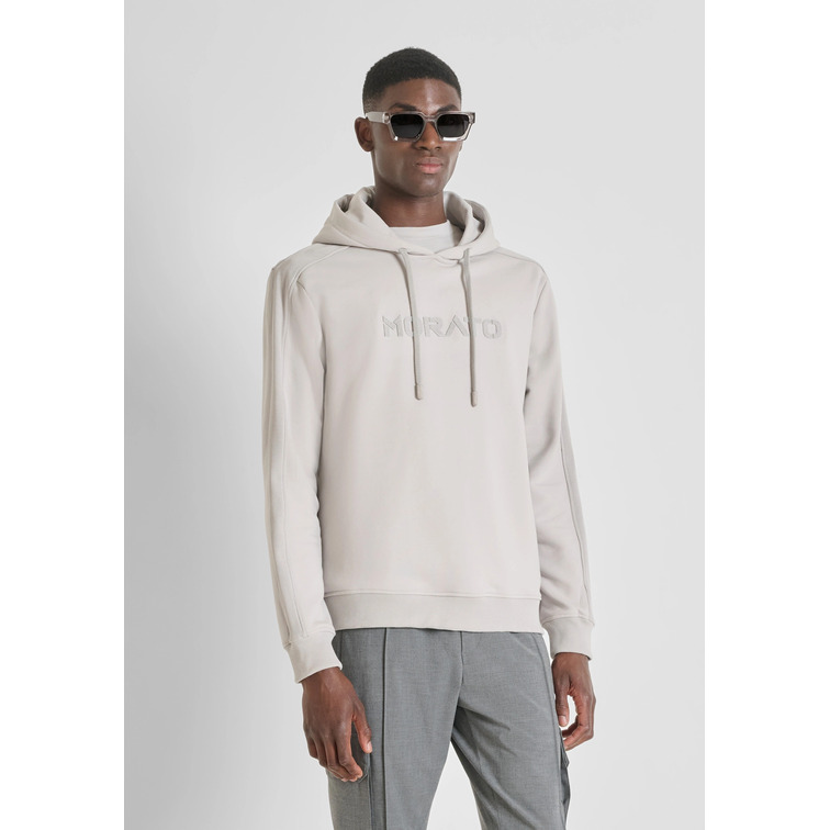 sweat-shirt homme  antony morato hoodie relaxed fit in sustaina