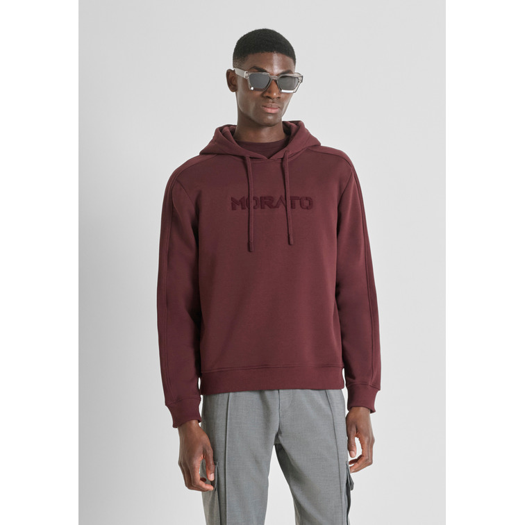 sweat-shirt homme  antony morato hoodie relaxed fit in sustaina
