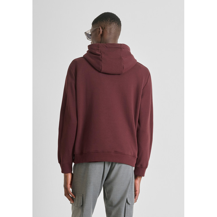 sweat-shirt homme  antony morato hoodie relaxed fit in sustaina