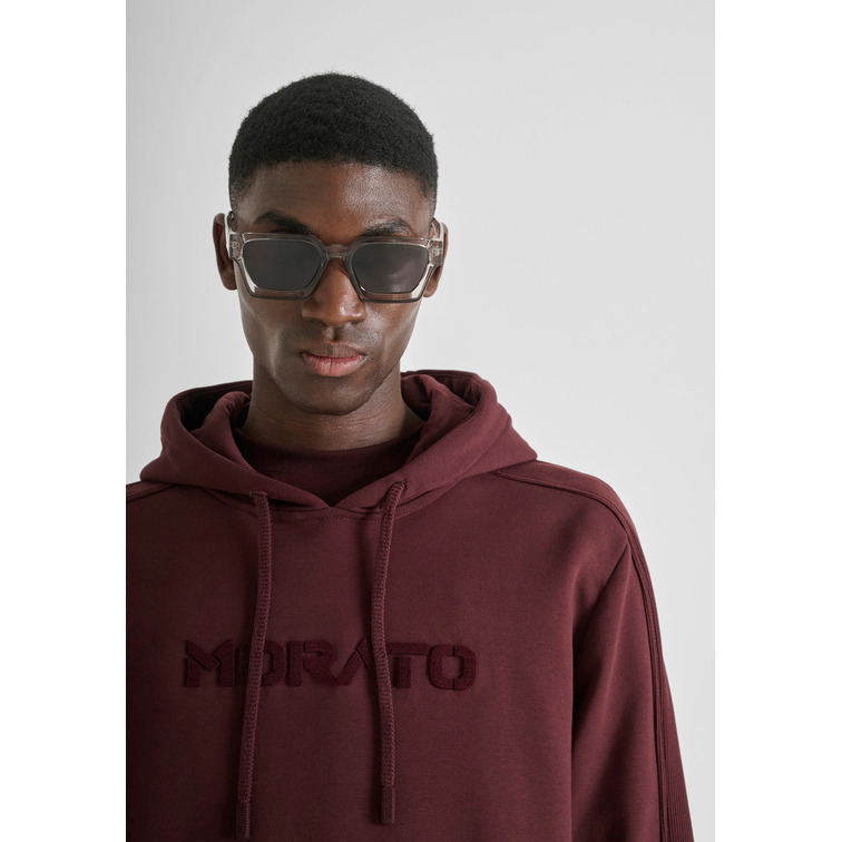 sweat-shirt homme  antony morato hoodie relaxed fit in sustaina