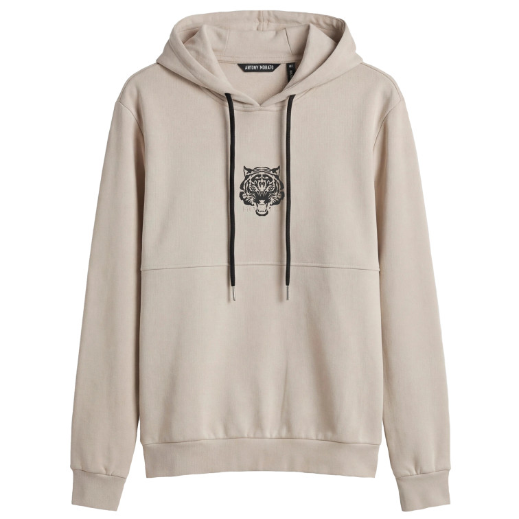 sweat-shirt homme  antony morato hoodie relaxed fit in interloc