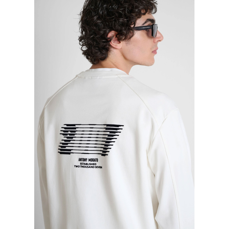 sweat-shirt homme  antony morato sweatshirt relaxed fit in sust