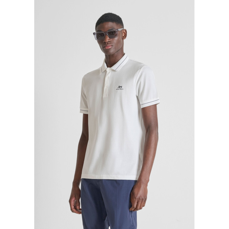 t-shirt homme  antony morato pôle regular fit in mercerized