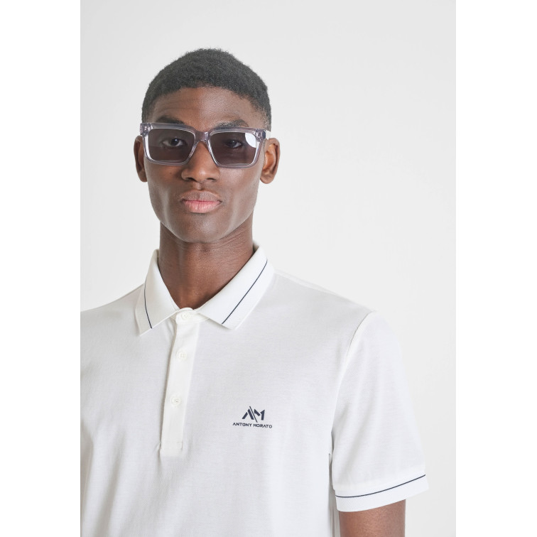t-shirt homme  antony morato pôle regular fit in mercerized