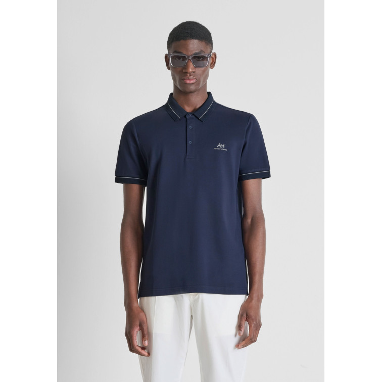 t-shirt homme  antony morato pôle regular fit in mercerized
